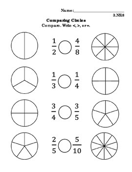 Compare-Fractions-Worksheet-3 Worksheets