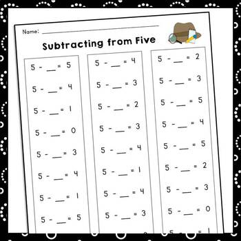 Beginner Addition - 6 Kindergarten Addition Worksheets / FREE 
