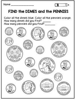Color By Coin - Printable Money Worksheet – SupplyMe