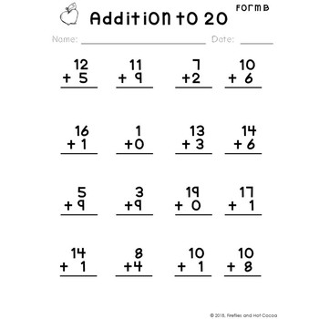 Easter Kindergarten Addition Worksheets - Itsy Bitsy Fun