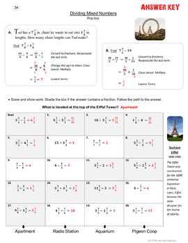 dividing fractions worksheets