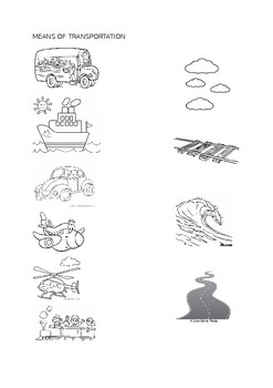 transportation worksheets preschool