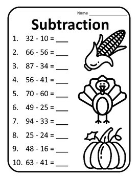 Free Thanksgiving Math Activities for Preschool Kids - Academy 