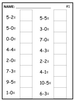 Addition Subtraction Combined Worksheets Printable PDF FREE 