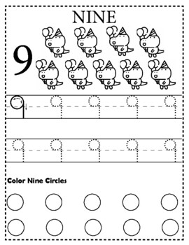 number 9 worksheets