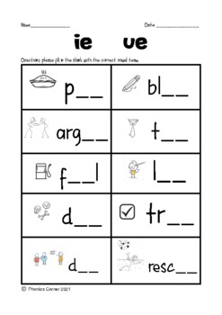 Long A Vowel Team Coloring Fun Worksheet: Free Coloring Page for