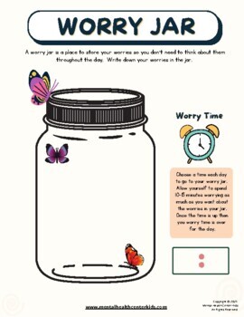 coping skills for anxiety worksheets
