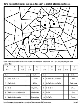 Addition Color by Number Math Worksheets - Get Coloring Pages