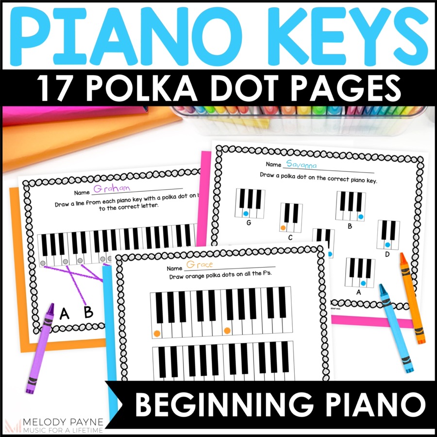 Freebie: Piano Finger Bling worksheets – Color In My Piano