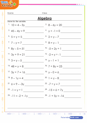 Grade 6 Maths Worksheet: The four operations | Smartkids
