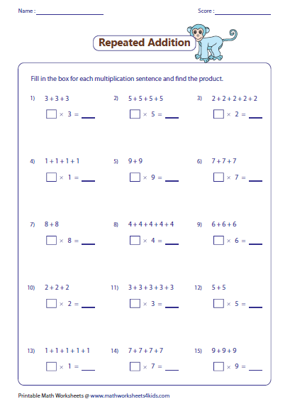Free Preschool &amp; Kindergarten Simple Math Worksheets - Printable