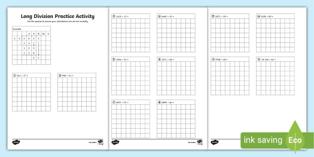 Division Worksheets | Printable Division Worksheets for Teachers