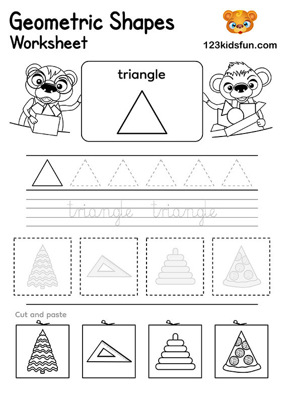 FREE] 2D Shapes Worksheet for PreSchool, Pre-K, Kindergarten by 