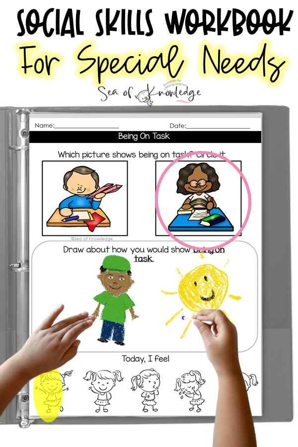 Social Skills Printables for Students with Autism & Similar 