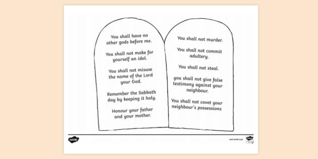 FREE Printable 10 Commandments Cootie Catcher Activity for Kids