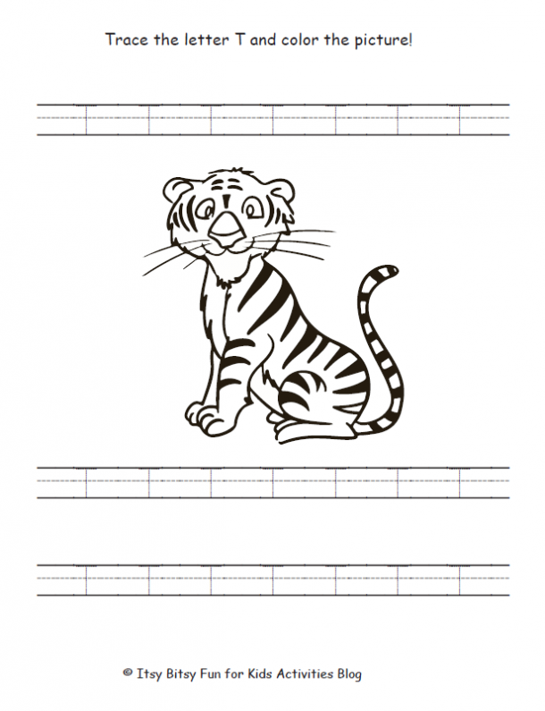 letter t worksheets for kindergarten