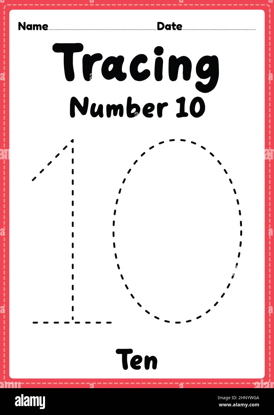 44 Numbers from 1 to 10 English ESL worksheets pdf & doc