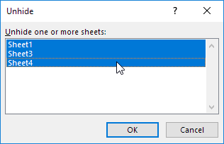 4 Amazing Ways on How to Unhide Sheets in Excel - Excel Master 
