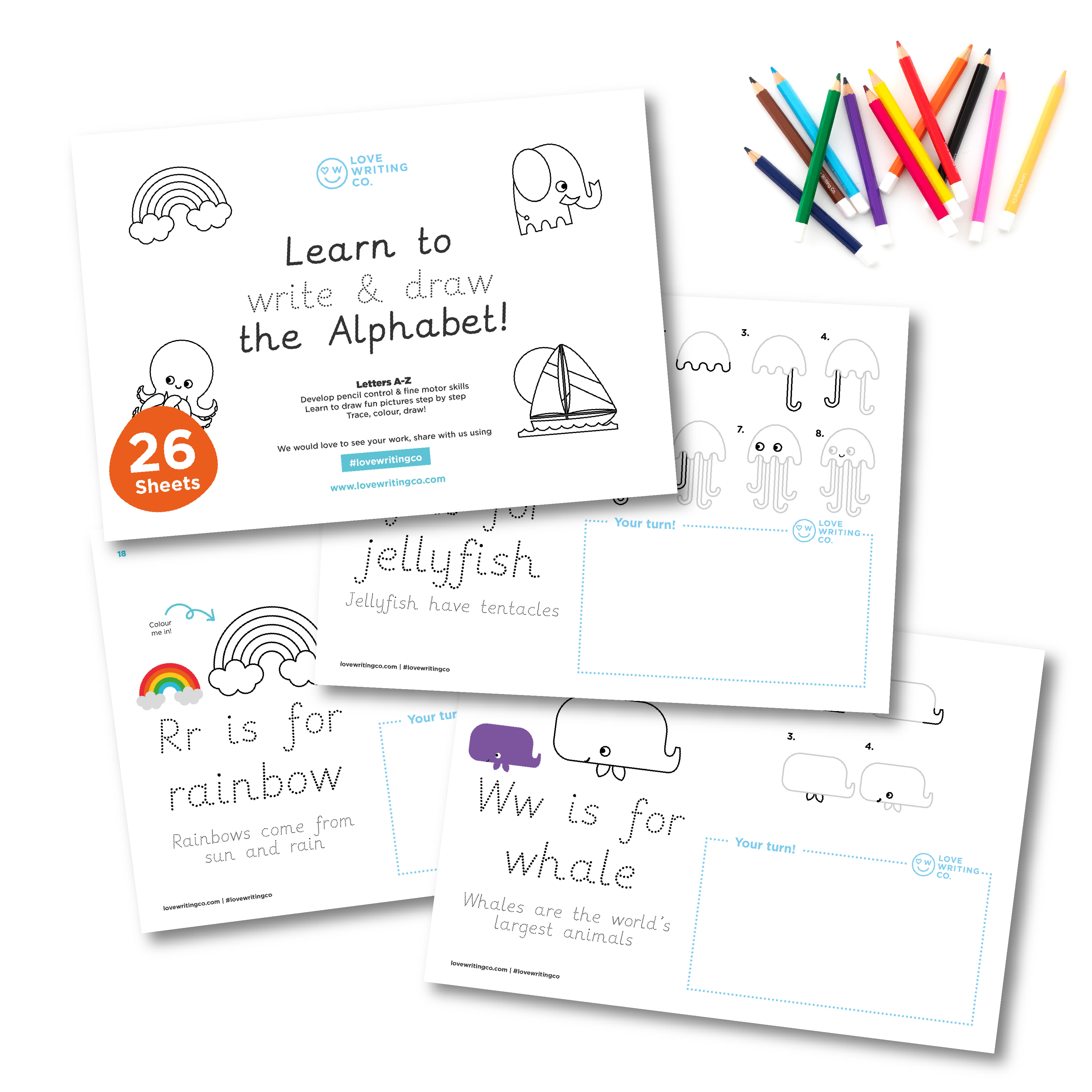Alphabet Tracing Activity Sheets
