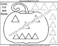 pumpkin worksheets for preschool