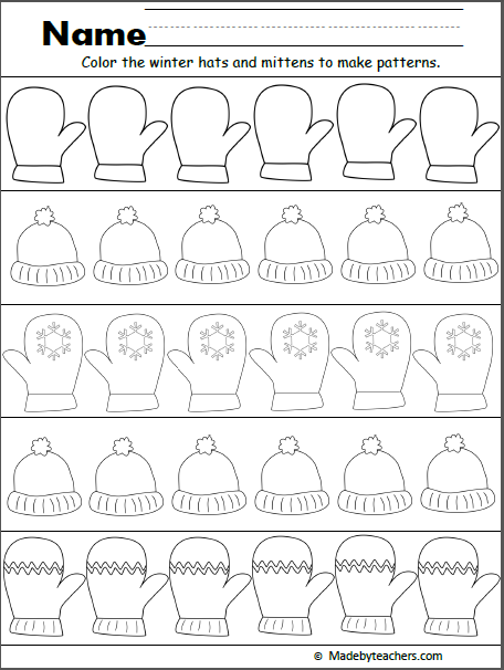 Free Printable Winter Tracing Worksheets for Preschoolers - The 