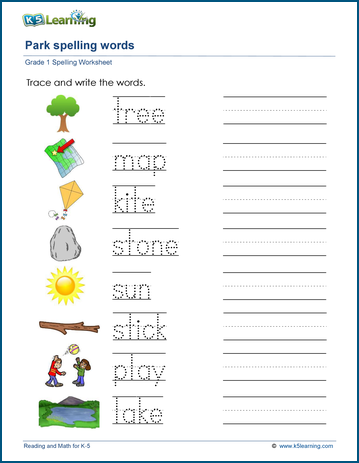 First Grade Spelling Worksheets | Worsheets library