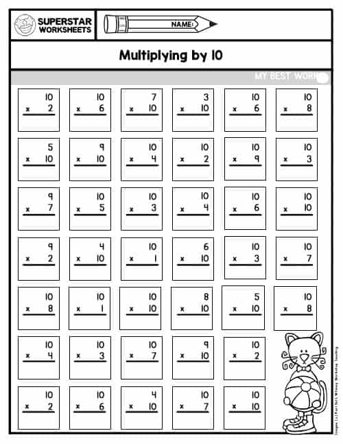 1 minute multiplication worksheet