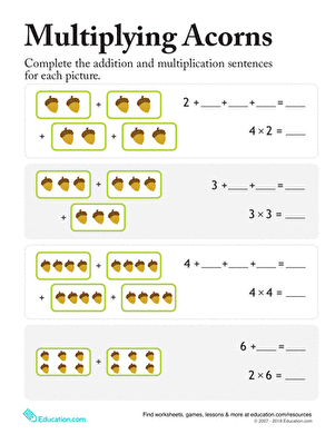 3.OA.A.1 Worksheets - Common Core Math