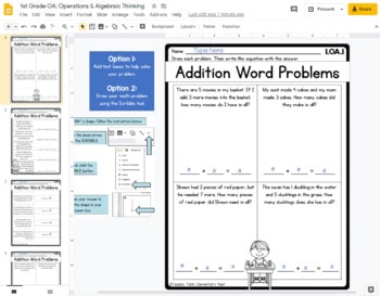 1st Grade OA Math Printables Worksheets - Elementary Nest
