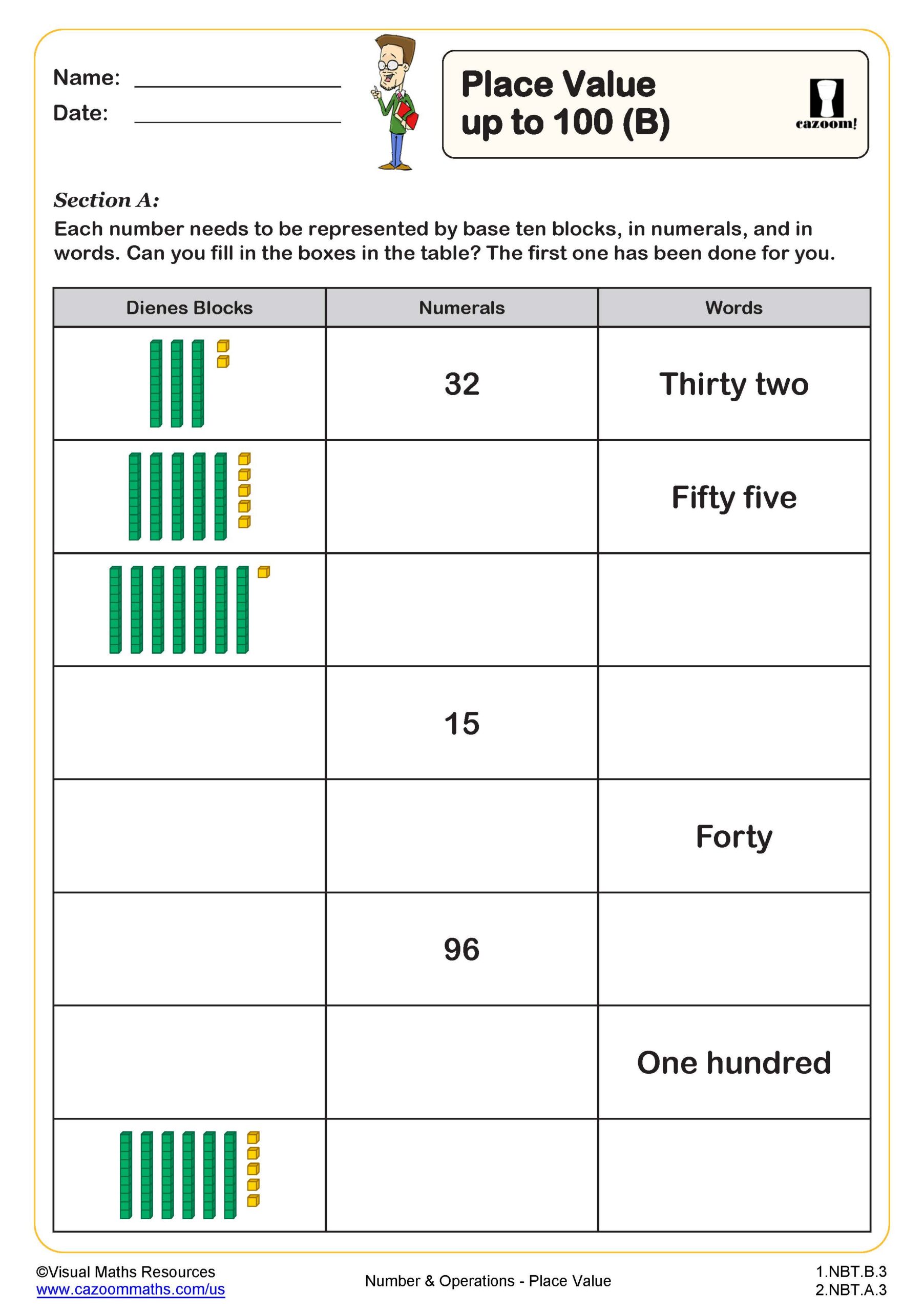 1st Grade Math Worksheets PDF | Printable Math Worksheets