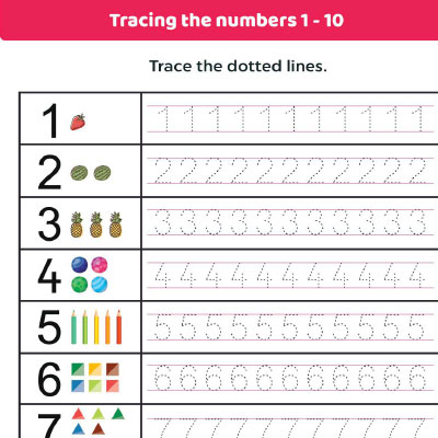 1 to 10 worksheet