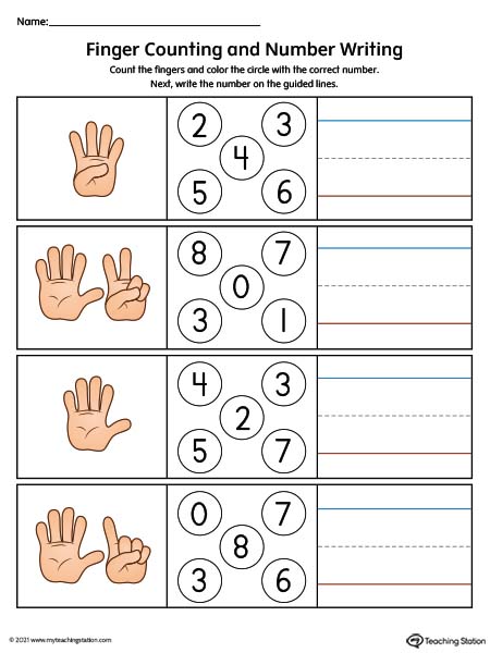 1 to 10 worksheet