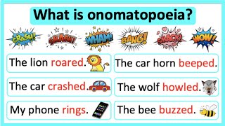 10 examples of onomatopoeia sentences