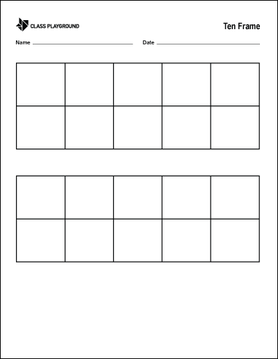 Ten Frame Print - Class Playground