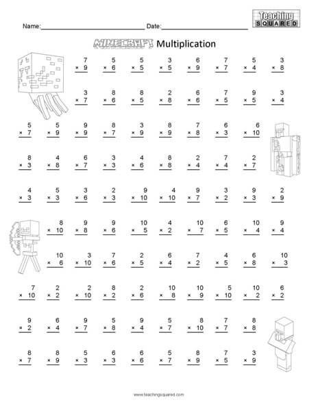 100 Addition Facts 1 to 20 - Teaching Squared