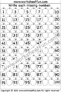 100 no s worksheet