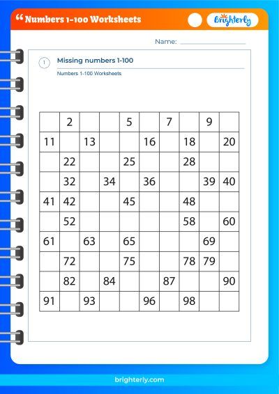 100 no s worksheet