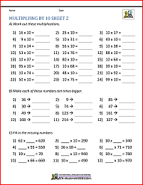 100 printable multiplication worksheet