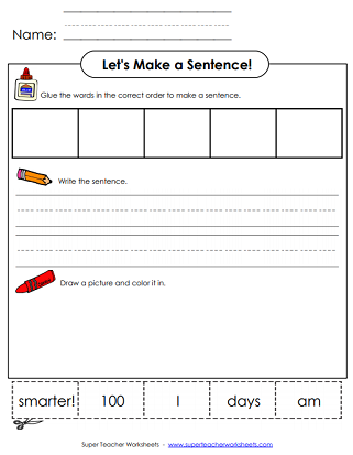 100th day of school math worksheet