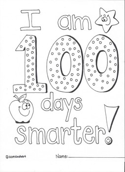100th day of school worksheet for 1st grade