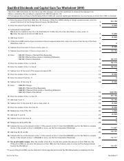 1040 capital gains worksheet