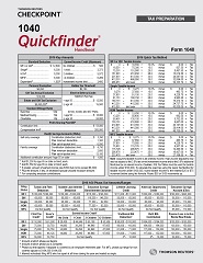 1040 Quickfinder Handbook: The 1040 Tax Book for Tax Professionals