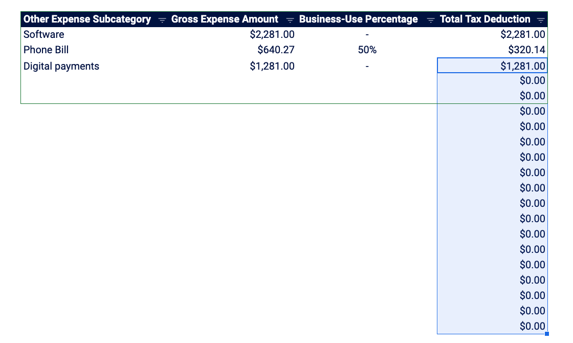 Independent Contractor Expenses Spreadsheet [Free Template]
