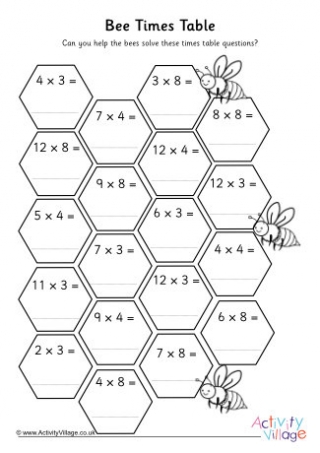 11 times table worksheet