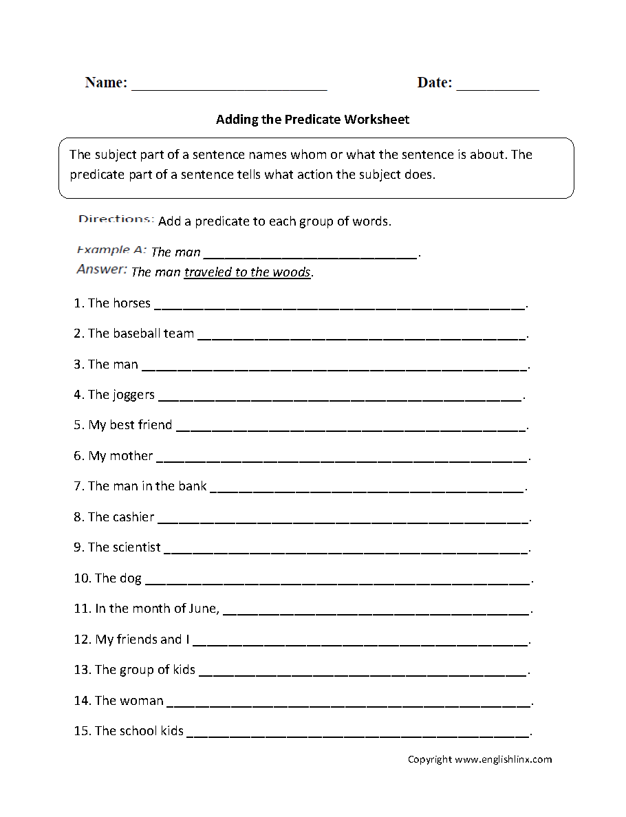 11th grade grammar worksheet