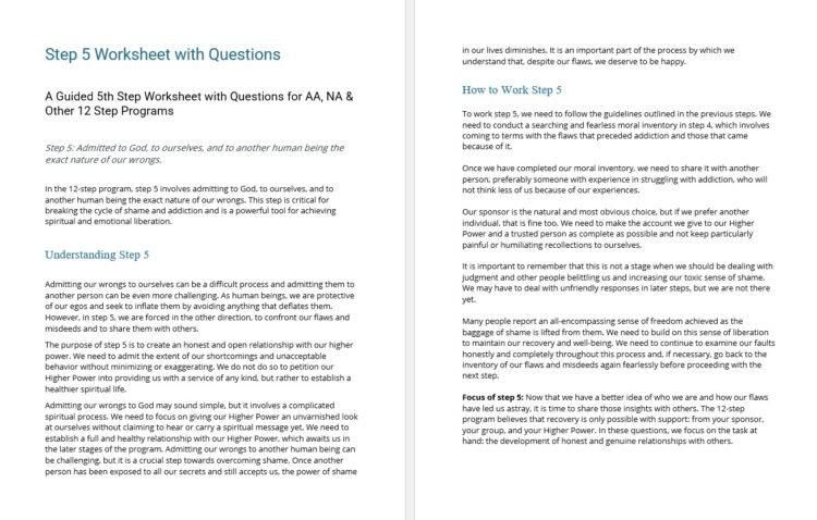 Free 12 steps worksheet, Download Free 12 steps worksheet png images ...