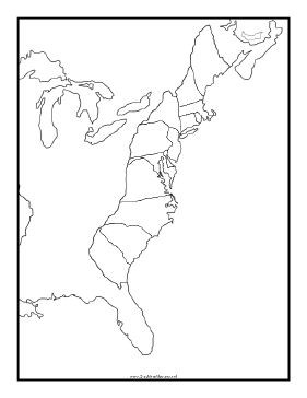 13 colonies worksheet free