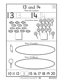 Learning #13-14 | Kindergarten, Preschool Math Worksheet ...