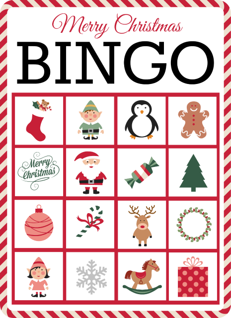 16 free christmas bingo cards
