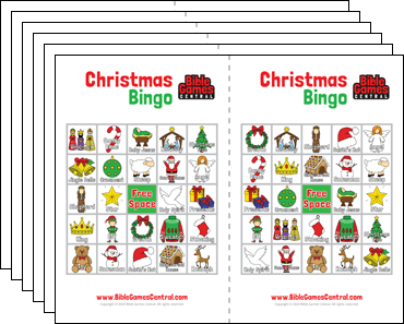 16 free christmas bingo cards
